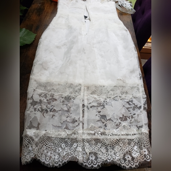 US XS Nordstrom lace overlay balconette midi hoco, wedding bustier - Picture 10 of 14